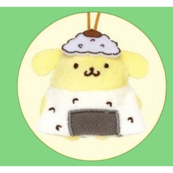 Sanrio pompompurin orinigi mini plush keychain - Picture 1 of 8